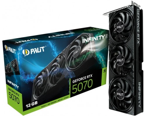 Видеокарта Palit nVidia GeForce RTX 5070 Infinity 3 12Gb NE75070019K9-GB2050S Видеокарта Palit nVidia GeForce RTX 5070 Infinity 3 12Gb NE75070019K9-GB2050S