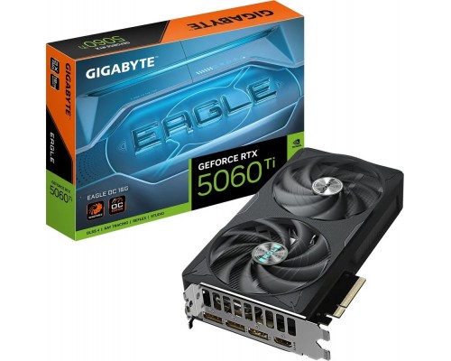 Видеокарта GigaByte nVidia GeForce RTX 5060 Ti 16Gb GV-N506TEAGLE OC-16GD Видеокарта GigaByte nVidia GeForce RTX 5060 Ti 16Gb GV-N506TEAGLE OC-16GD