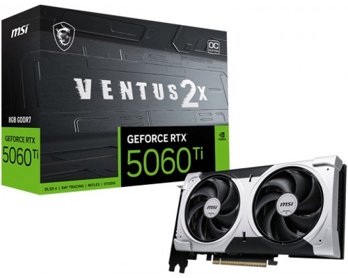 Видеокарта MSI nVidia GeForce RTX 5060 Ti 8G Ventus 2X OC Plus