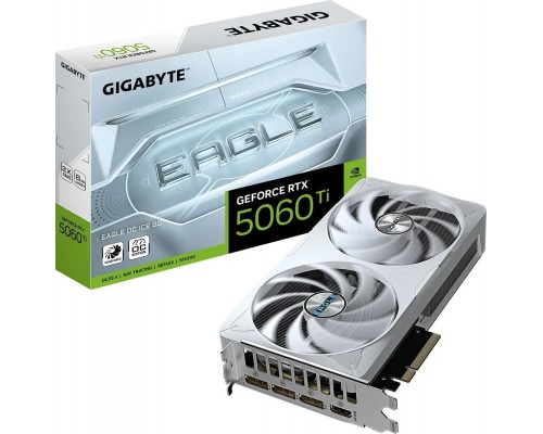 Видеокарта GigaByte nVidia GeForce RTX 5060 Ti 8Gb GV-N506TEAGLEOC ICE-8GD Видеокарта GigaByte nVidia GeForce RTX 5060 Ti 8Gb GV-N506TEAGLEOC ICE-8GD