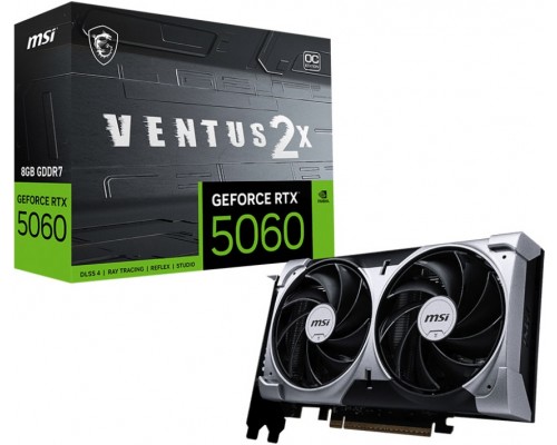 Видеокарта MSI nVidia GeForce RTX 5060 8G Ventus 2X OC Видеокарта MSI nVidia GeForce RTX 5060 8G Ventus 2X OC