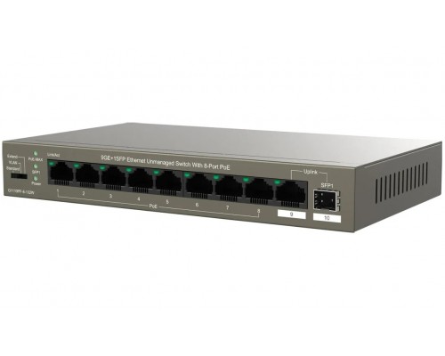 Коммутатор неуправляемый PoE IP-COM G1110PF-8-102W Коммутатор неуправляемый PoE IP-COM G1110PF-8-102W