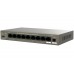 Коммутатор неуправляемый PoE IP-COM G1110PF-8-102W