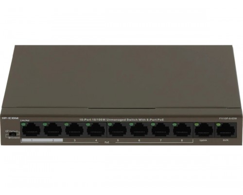 Коммутатор неуправляемый PoE IP-COM F1110P-8-63W Коммутатор неуправляемый PoE IP-COM F1110P-8-63W
