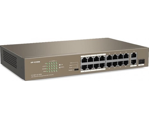Коммутатор неуправляемый PoE IP-COM F1118P-16-150W Коммутатор неуправляемый PoE IP-COM F1118P-16-150W