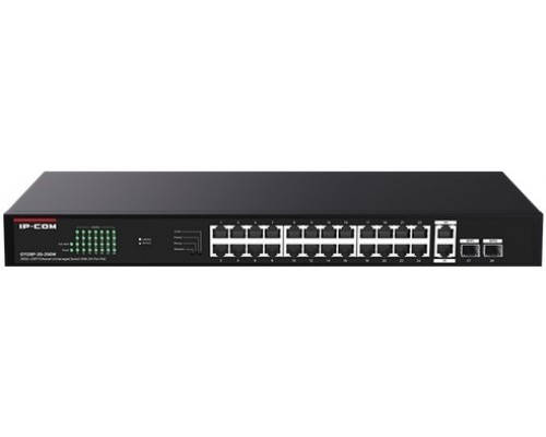 Коммутатор неуправляемый PoE IP-COM G1128P-24-250W Коммутатор неуправляемый PoE IP-COM G1128P-24-250W
