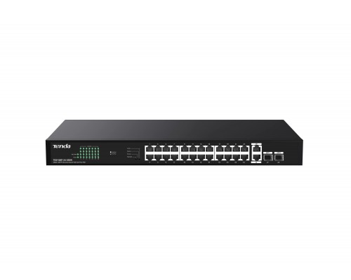Коммутатор неуправляемый PoE Tenda TEG1128P-24-250W Коммутатор неуправляемый PoE Tenda TEG1128P-24-250W