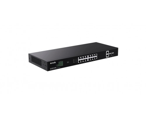 Коммутатор неуправляемый PoE Tenda TEG1120P-16-250W Коммутатор неуправляемый PoE Tenda TEG1120P-16-250W