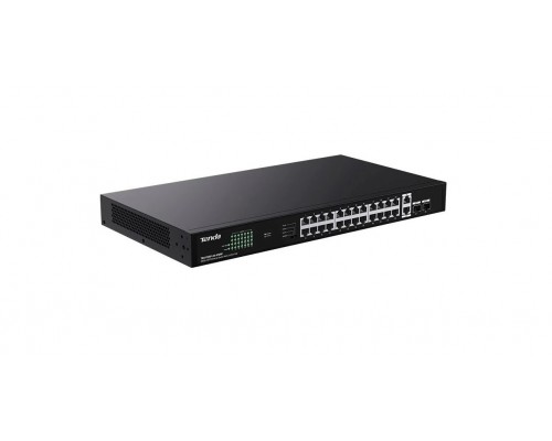 Коммутатор неуправляемый PoE Tenda TEG1128P-24-410W Коммутатор неуправляемый PoE Tenda TEG1128P-24-410W