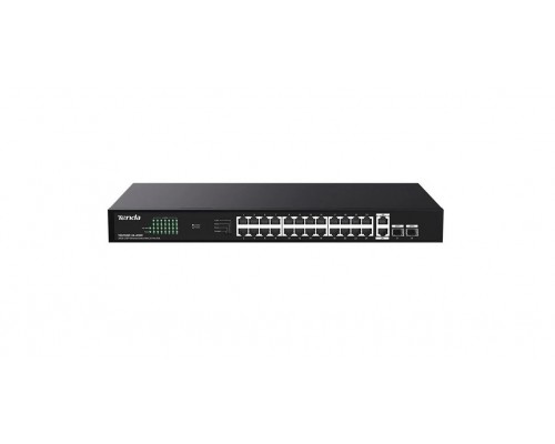 Коммутатор неуправляемый PoE Tenda TEG1128P-24-410W Коммутатор неуправляемый PoE Tenda TEG1128P-24-410W