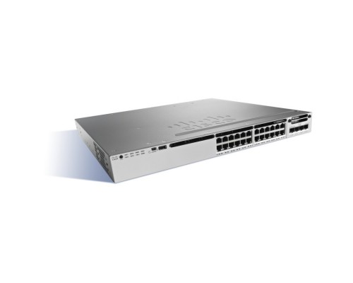 Коммутатор Cisco WS-C3850-24UW-S Catalyst 3850 24 Port UPOE with 5 AP licenses IP Base