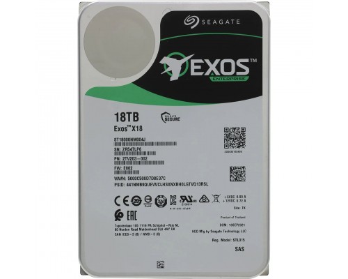 Жесткий диск Seagate Exos X18 18TB ST18000NM004J