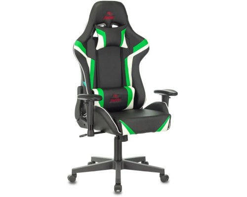 Кресло игровое Zombie Z4 черный/зеленый