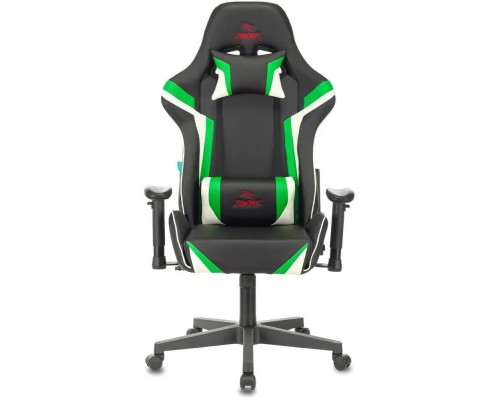 Кресло игровое Zombie Z4 черный/зеленый