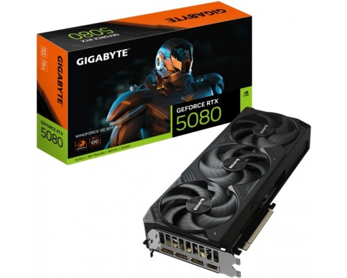 Видеокарта GigaByte nVidia GeForce RTX 5080 16Gb GV-N5080WF3OC-16GD