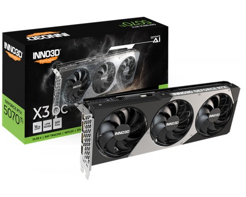 Видеокарта Inno3D nVidia GeForce RTX 5070 Ti X3 OC 16Gb N507T3-16D7X-176068N