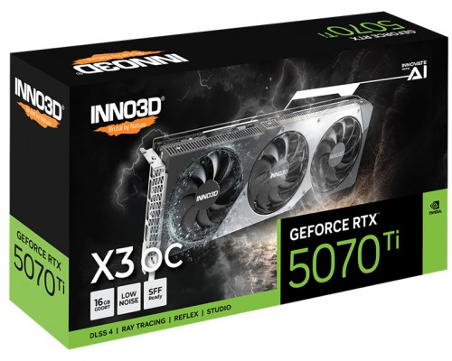 Видеокарта Inno3D nVidia GeForce RTX 5070 Ti X3 OC 16Gb N507T3-16D7X-176068N
