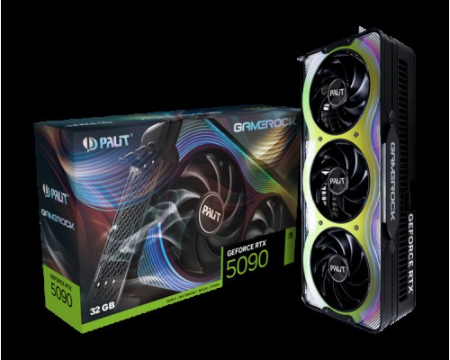 Видеокарта Palit nVidia GeForce RTX 5090 GameRock 32Gb NE75090019R5-GB2020G