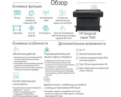Плоттер HP DesignJet T630 610 мм