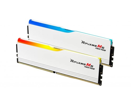 Модуль памяти DDR5 G.Skill RIPJAWS M5 NEO RGB 96GB (2x48GB) F5-6000J3036F48GX2-RM5NRW / White