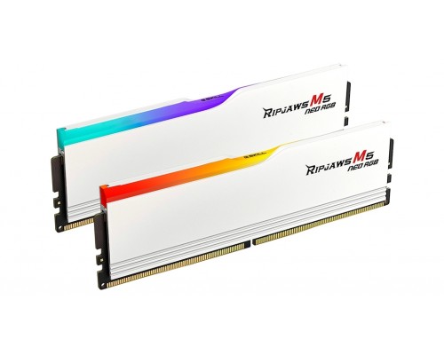 Модуль памяти DDR5 G.Skill RIPJAWS M5 NEO RGB 96GB (2x48GB) F5-6000J3036F48GX2-RM5NRW / White