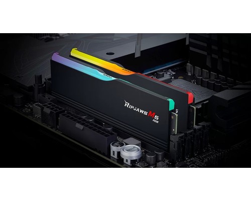 Модуль памяти DDR5 G.Skill RIPJAWS M5 RGB 64GB (2x32GB) F5-6400J3239G32GX2-RM5RK / Black