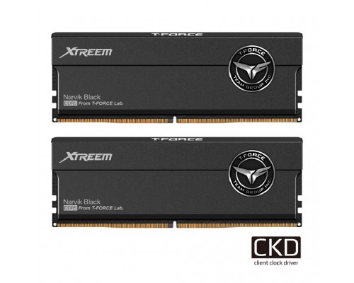 Модуль памяти DDR5 CUDIMM TeamGroup T-Force Xtreem 48GB (2x24GB) FFXD548G8400HC42BDC-CU01 / Black