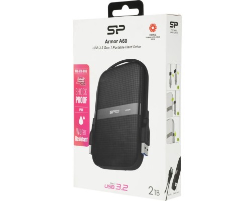 Жесткий диск внешний Silicon Power Armor A60 2Tb SP020TBPHDA60SCA