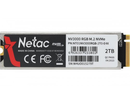 Твердотельный накопитель Netac NV3000 2TB NT01NV3000RGB2T0E4X