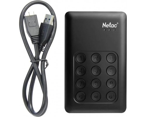 Жесткий диск внешний Netac Secure K390 1TB NT05K390K001T30BK