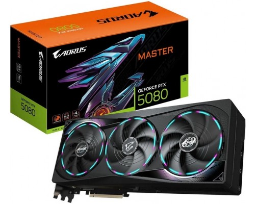 Видеокарта GigaByte nVidia GeForce RTX 5080 16Gb GV-N5080AORUS M-16GD