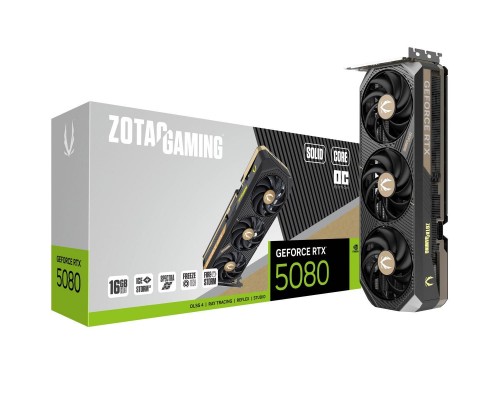 Видеокарта Zotac nVidia GeForce RTX 5080 Solid Core OC 16Gb ZT-B50800J2-10P