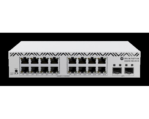 Коммутатор MikroTik Cloud Smart Switch CSS318-16G-2S+IN