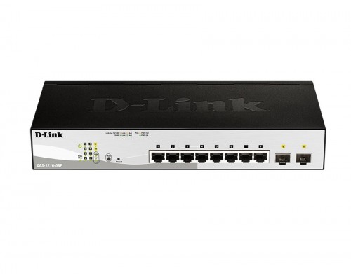 Управляемый L2 PoE-коммутатор D-Link DGS-1210-08P/G3A