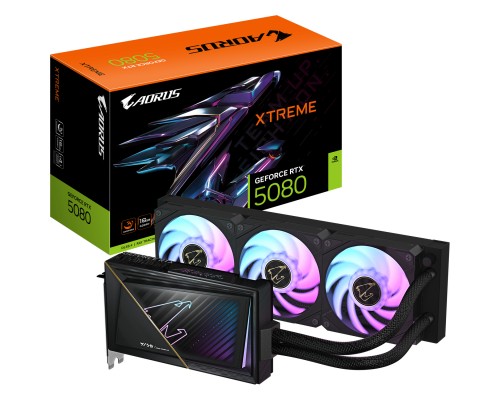 Видеокарта Gigabyte GeForce RTX 5080 XTREME WATERFORCE 16G GV-N5080AORUSX W-16GD