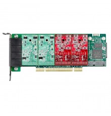 Аналоговая плата Digium 4 port PCI-Express A4B06F                                                                                                                                                                                                         