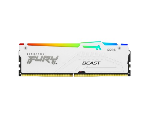 Модуль памяти Kingston FURY Beast White EXPO RGB DDR5 DIMM 32Гб KF560C36BWEA-32