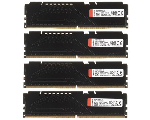 Модуль памяти Kingston FURY Beast Black DDR5 DIMM 128Гб (4х32Гб) KF556C40BBK4-128