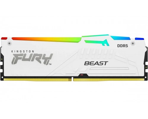 Модуль памяти Kingston FURY Beast White EXPO RGB DDR5 DIMM 32Гб KF560C30BWEA-32