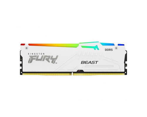 Модуль памяти Kingston FURY Beast White EXPO RGB DDR5 DIMM 32Гб KF556C36BWEA-32