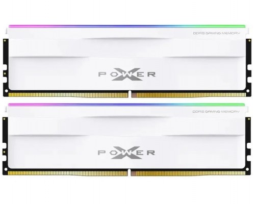 Модуль памяти Silicon Power Xpower Zenith White RGB DDR5 DIMM 64 ГБ(2 x 32Гб) SP064GXLWU60AFDH