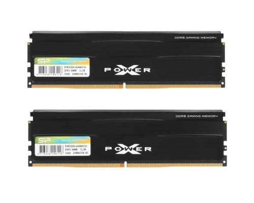 Модуль памяти Silicon Power Xpower Zenith Black DDR5 DIMM 64 ГБ(2 x 32Гб) SP064GXLWU60AFDE