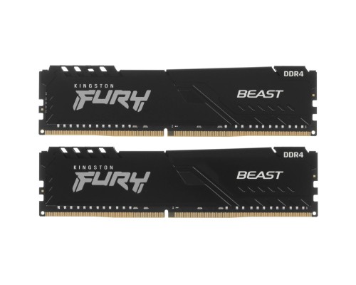 Модуль памяти Kingston FURY Beast Black DDR4 DIMM 32 ГБ (2x16 ГБ) KF432C16BB1K2/32WP