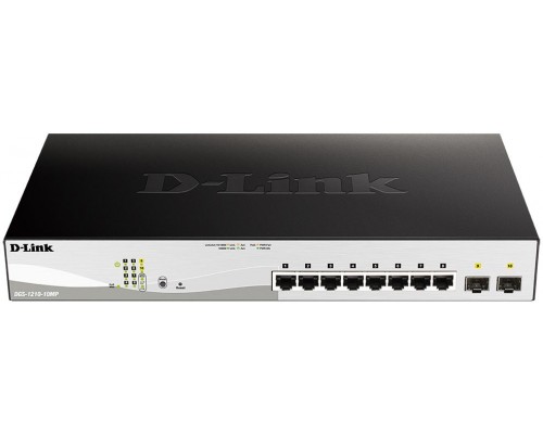 Коммутатор управляемый D-Link DGS-1210-10MP/FL (L2)