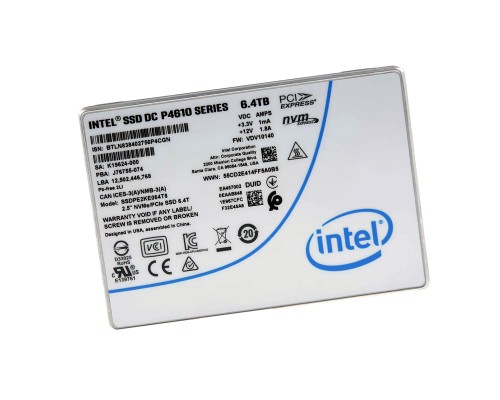 Накопитель SSD Intel 6400GB U.2 DC-P4610 SSDPE2KE064T801