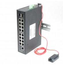 Промышленный управляемый (L2+) HiPoE коммутатор Osnovo SW-81602/ILS(Port 90W, 600W)                                                                                                                                                                       