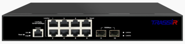 Управляемый коммутатор Trassir с 8 PoE портами TR-NS24102S-120-8PoE                                                                                                                                                                                       